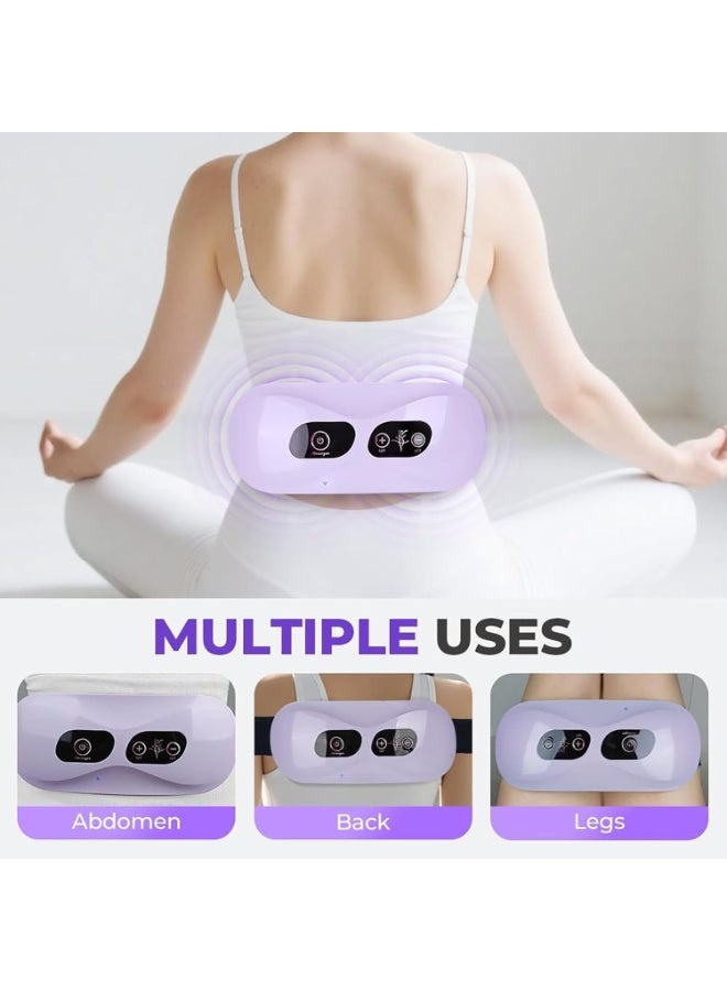 Bukela Slimming Belt, Abdominal Massager Portable Weight Loss Machine with 3 Vibration Massage Modes, Heating, Improve Blood Flow,Heating Pad for Back Pain - Image 5